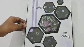 How to make a special scrapbook for birthday  Easy Scrapbook ideas 2  Purple theme 💜easy [upl. by Oag]