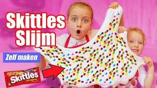 SKITTLES SLIJM MAKEN DIY SLIME ♥DeZoeteZusjes♥ [upl. by Divine]