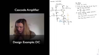 Cascode Amplifier Design Example  DC Biasing [upl. by Sidnac]