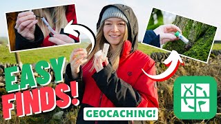 Easy UK Geocaching BeginnerFriendly Hidden Geocaches in the Peak District  The Nottm Lass [upl. by Orville]