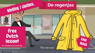 8 Vocabulary Clothes Easy Dutch kleding  clothes Dutch for beginners [upl. by Adria]