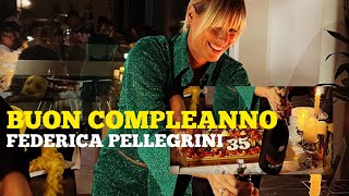 Federica Pellegrini compie 35 anni “la festa di compleanno” ed è in dolce attesa [upl. by Rebme]