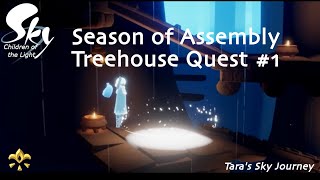 Season of Assembly Treehouse Quest 1 Bookcase Quest  Sky Children of the Light [upl. by Akemal161]