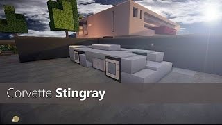 Minecraft Corvette Stingray Tutorial [upl. by Siladnerb]