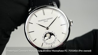 Frederique Constant Manufacture Slimline Moonphase FC705S4S6 Preowned [upl. by Neisa676]