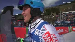 AUDI FIS Ski World Cup finals  Mens Slalom  Saalbach AUT 1st run March 17 2024 [upl. by Ecyaj]