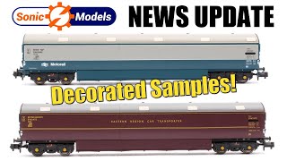 SONIC MODELS Decorated Samples CAR CARRIERS  New Rails Of Sheffield Exclusives in N Gauge [upl. by Raila]