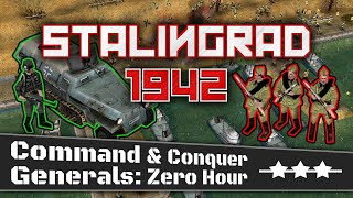 Stalingrad 1942 Enemy Across The Volga  CampC Generals Zero Hour [upl. by Neelyam]