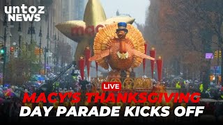 WATCH LIVE Macy’s Thanksgiving Day Parade Kicks off in Steady Rain  Thanksgiving 2024 [upl. by Eileek857]