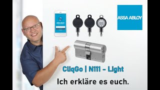 🔑 Die Zukunft der Zugangskontrolle ASSA Abloy CliqGO Starterset N111  Light 🚪 [upl. by Barbe]