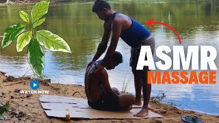 🔱Hogenakkal 🌺Beautiful Outdoor 🤏ASMR 💆‍♂️Massage  Oil Massage👋 asmr nature massage trending [upl. by Kyd16]