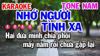 Nhớ Người Tình Xa Karaoke Nhạc Sống Tone Nam  Karaoke Công Trình [upl. by Aniaz227]