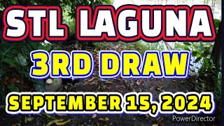 STL LAGUNA RESULT TODAY 3RD DRAW SEPTEMBER 15 2024 8PM  SUNDAY [upl. by Helenka]