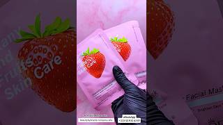 best face sheet mask ever🥰 smallbusiness facemasksheet lipglossbeauty makeup [upl. by Tildie570]