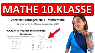 ðŸš€ðŸš€ðŸš€ NEUE 2023 ABSCHLUSSPRÃœFUNG Realschule Mathe  ZP 10 Generalprobe  Funktionen berechnen [upl. by Whitelaw]