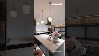 PU Finish Open Kitchen  Uniwood Products  shorts [upl. by Niccolo]