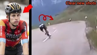 Gino mader crash at Tour De Suisse  new video before moment [upl. by Aiuhsoj161]