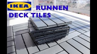 Ikea Runnen Deck Flooring Patio Tiles [upl. by Simara350]