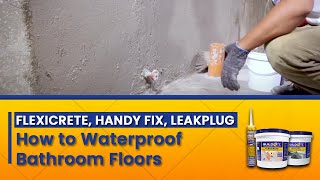 Flexicrete How to Waterproof Shower Floors and Bathrooms [upl. by Adella]