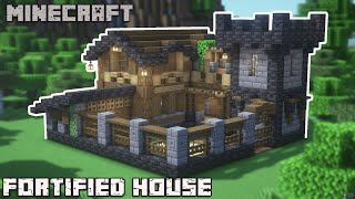 Minecraft  How to Build a Simple Fortified Starter House  Survival Base Tutorial [upl. by Ocsisnarf702]