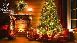 Top Christmas Songs of All Time 🎅🏼 Best Christmas Jazz Music Playlist with Crackling Fireplace [upl. by Anallese974]