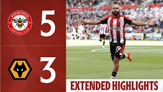 Brentford 53 Wolves  Premier League Highlights [upl. by Sawyer]