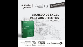 MANEJO DE EXCEL PARA ARQUITECTOS [upl. by Shanks]