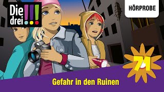 Die drei   Folge 71 Gefahr in den Ruinen  Hörprobe zum Hörspiel [upl. by Hildagarde371]