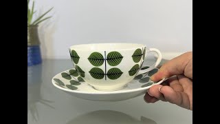 Gustavsberg Berså tea cup set model A [upl. by Kerwinn234]