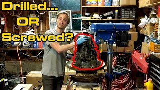 Fix Worn Transmission Bolt Holes amp Starter Alignment Using Steel Sleeves  Eclipse GSX Transmission [upl. by Enixam592]