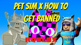 I got Banned in Pet Simulator X petsimx 😯 [upl. by Sirapal]