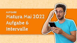 Maturavorbereitung Mathe Matura Mai 2022  Aufgabe 6  Intervalle  Aufgabenpool [upl. by Darnok446]