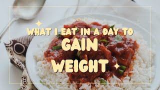 WHAT I EAT IN A DAY TO GAIN WEIGHT  DAY 4 [upl. by Ivad157]