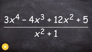 How to divide two polynomials using long division [upl. by Micheline]