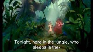 TLK  The Lion Sleeps Tonight Eur Portuguese  Subs [upl. by Adnaw]