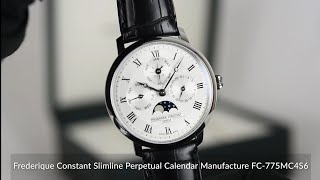 Frederique Constant Slimline Perpetual Calendar Manufacture FC775MC4S6 [upl. by Aicertap]