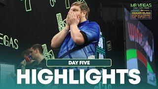 DECIDING LEG DRAMA amp MORE SHOCKS Day Five Highlights  2024 Grand Slam of Darts [upl. by Mandler778]