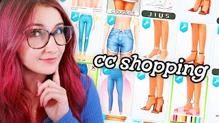 going cc shopping in sims 4 [upl. by Illom815]