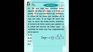 EXAMEN DE ADMISIÓN UDEA 20241 J1 [upl. by Jenesia]