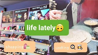 life lately🤒  buying cosmetics💄 breakfast😋  planning suit design vlogs yt shopping cooking [upl. by Bevvy]