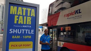 Full Ride FREE MATTA Fair 2024 Rapid KL Shuttle Bus to MITEC South Kuala Lumpur Right Window View [upl. by Amick]