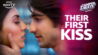 Shantanu Maheshwari Aur Shruti Sinha Ki first kiss😱 Campus Beats Season 2  Amazon miniTV [upl. by Lednik872]