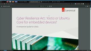 Canonical CRA Yocto vs Ubuntu Core WhitePaper Reading Arabic [upl. by Razid124]