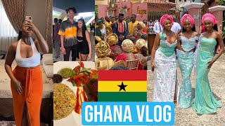 GHANA TRAVEL VLOG  Two Weeks in Accra  Ghanaian wedding Partying Ada Food etc [upl. by Wolfson]