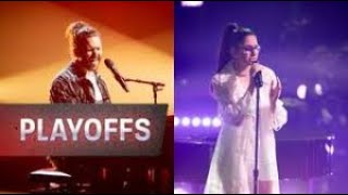 Playoffs Despina Savva Bette Davis Eyes v Alex Weybury Issues The Voice Australia 2020 [upl. by Ola]