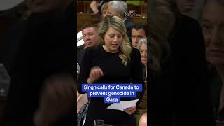 Singh calls Canada 🍁 🇨🇦 to prevent genocide in Gaza 🇵🇸 [upl. by Autrey]