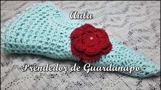 Prendedor de Guardanapo de Crochê  DIY  Bia Chaves [upl. by Belayneh]