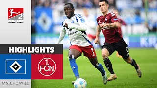 Nürnberg Snatches Point From Hamburg  Hamburger SV  1 FC Nürnberg 11  Highlights  MD 11  BL 2 [upl. by Delisle]