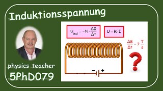 Physik 5PhD079 Induzierte Spannung [upl. by Theresita]