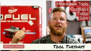 Milwaukee Cordless Table Saw Tool Tuesdays [upl. by Ylrae]